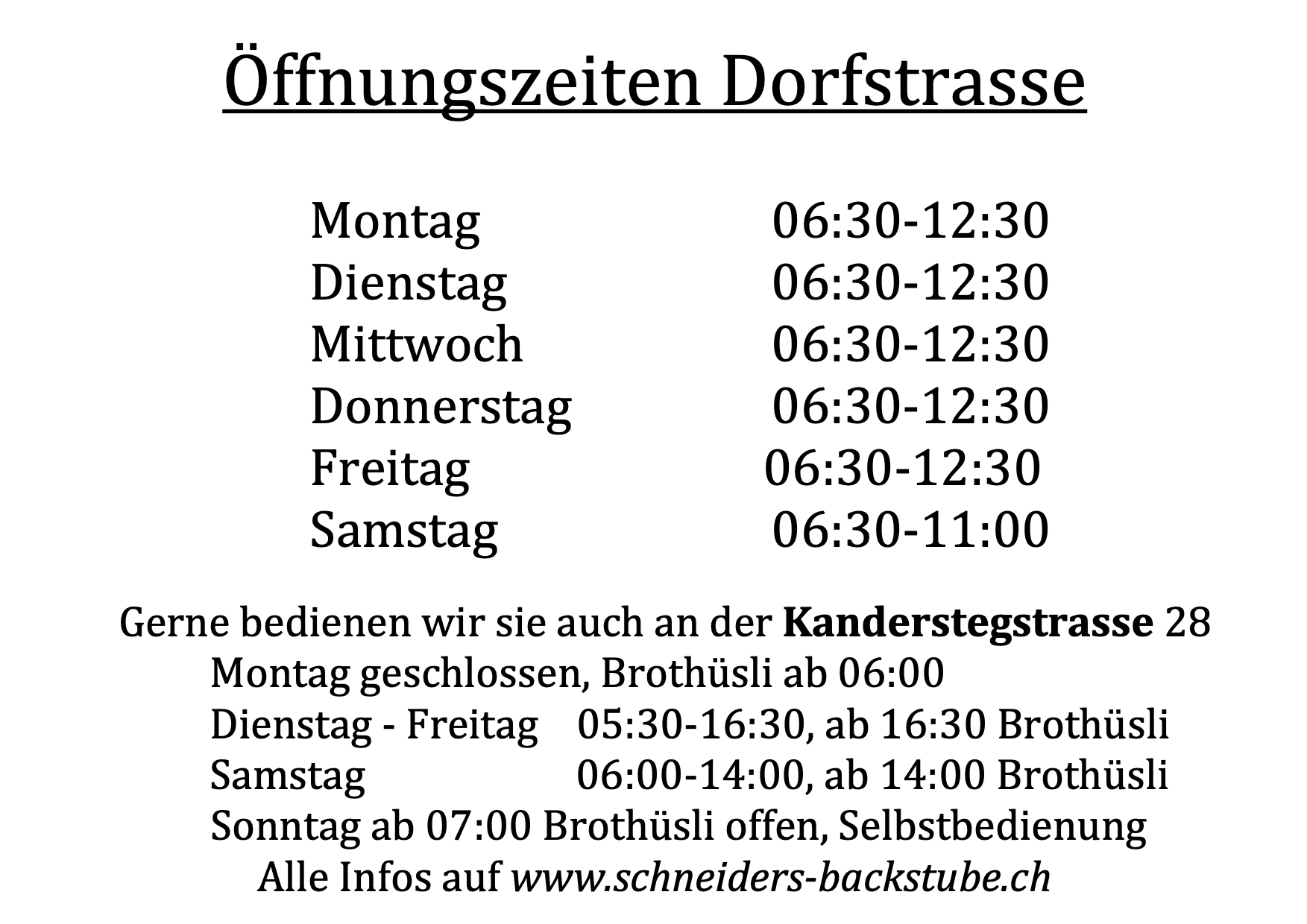dorfstrasse
